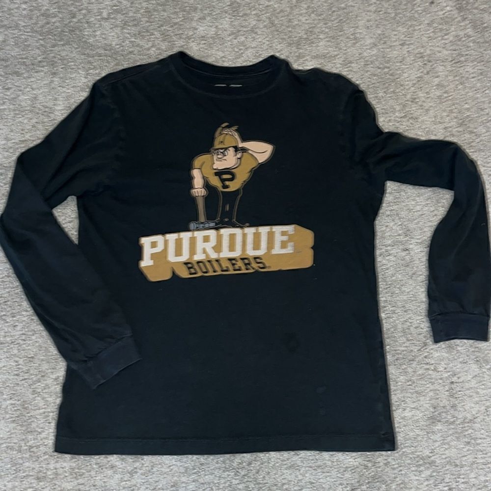 Hail Purdue Boilermakers black LS old logo t shirt XXL women’s adult